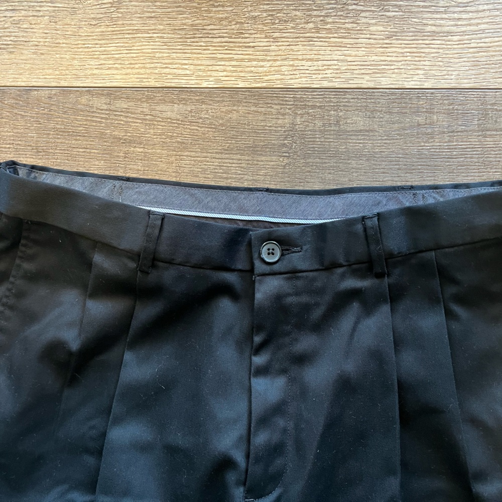Haggar Classic Fit Black Dress Pants - Picture 3 of 5